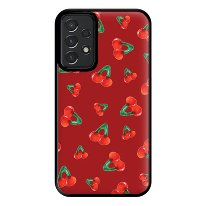 Gummy Cherries Pattern Phone Case for Galaxy A52 / A52s