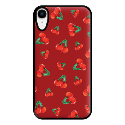 Gummy Cherries Pattern Phone Case for iPhone XR