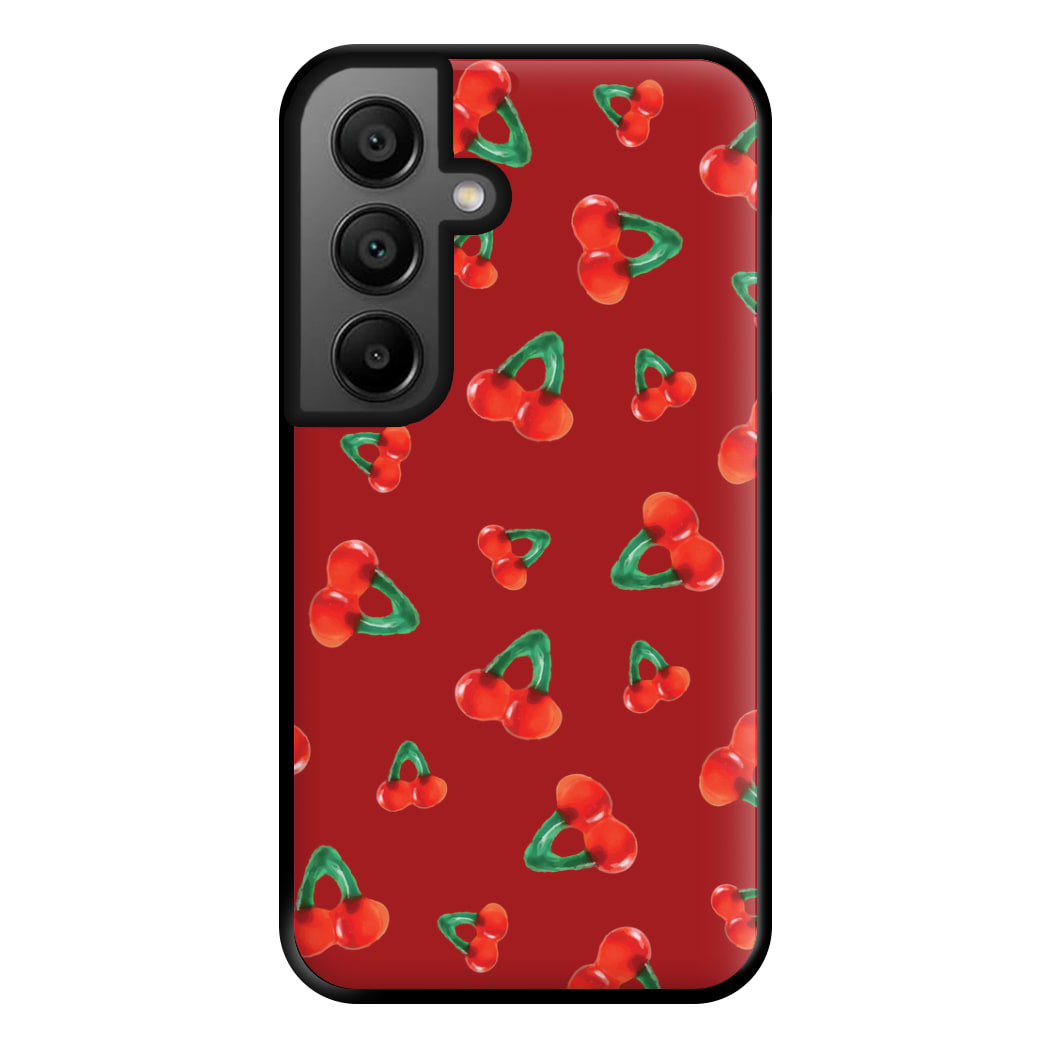 Gummy Cherries Pattern Phone Case for Galaxy A56