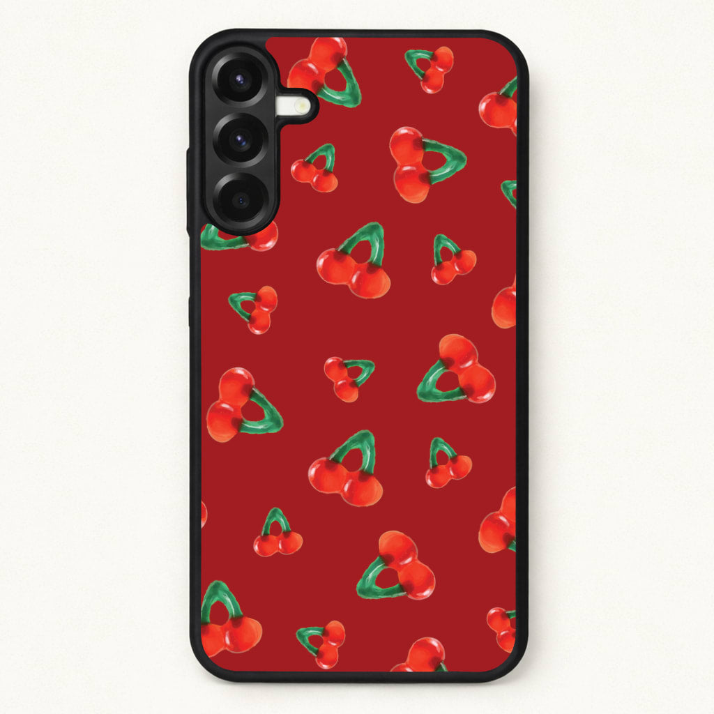 Gummy Cherries Pattern Phone Case for Galaxy A57