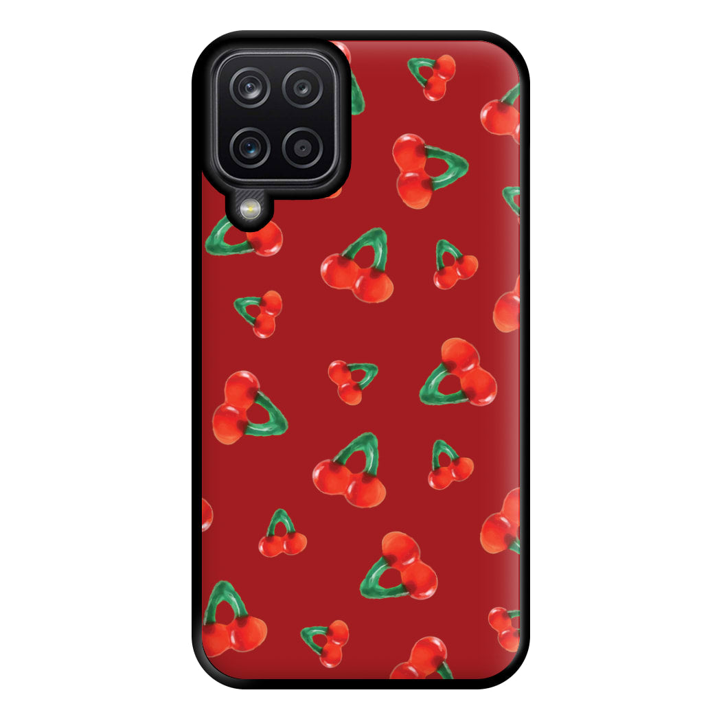Gummy Cherries Pattern Phone Case for Galaxy A12