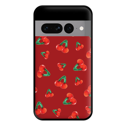 Gummy Cherries Pattern Phone Case for Google Pixel 7 Pro