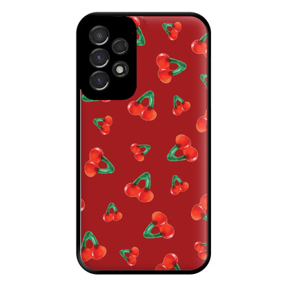 Gummy Cherries Pattern Phone Case for Galaxy A53
