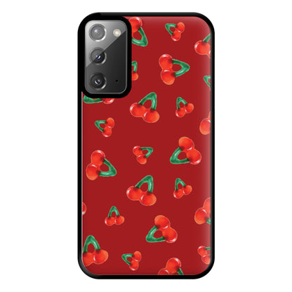 Gummy Cherries Pattern Phone Case for Galaxy Note 20 Ultra