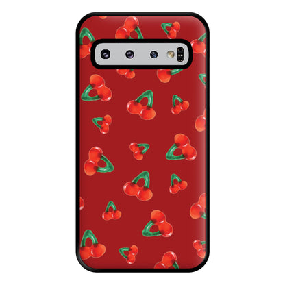 Gummy Cherries Pattern Phone Case for Galaxy S10 Plus