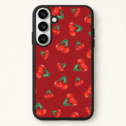 Gummy Cherries Pattern Phone Case for Galaxy S26