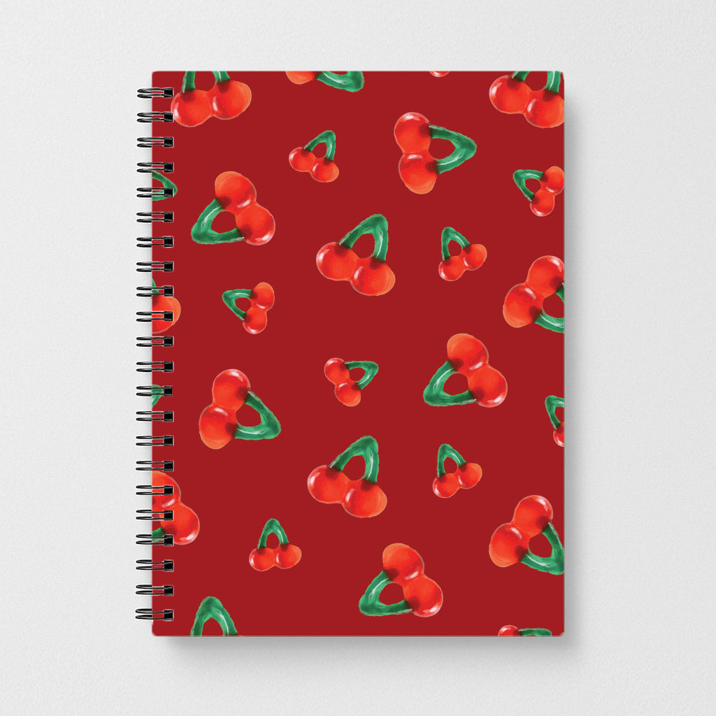 Gummy Cherries Pattern Notebook