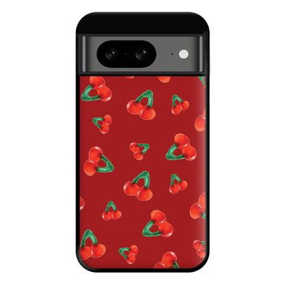Gummy Cherries Pattern Phone Case for Google Pixel 8