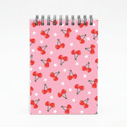 Heart Cherries And Stars Pattern Notebook 4