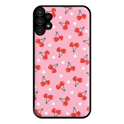 Heart Cherries And Stars Pattern Phone Case for Galaxy A13