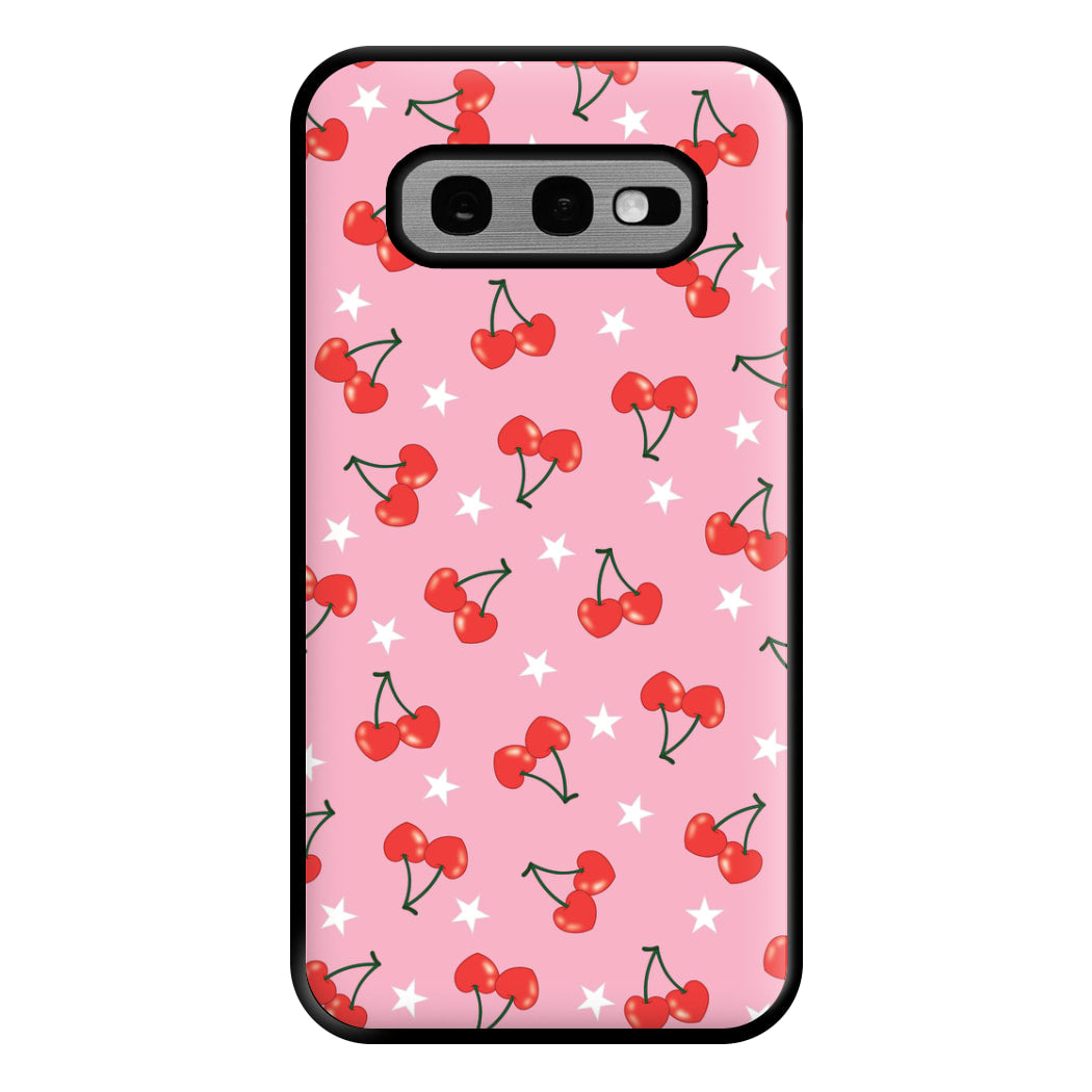 Heart Cherries And Stars Pattern Phone Case for Galaxy S10e