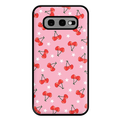 Heart Cherries And Stars Pattern Phone Case for Galaxy S10e