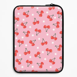 Heart Cherries And Stars Pattern Universal Laptop Sleeve