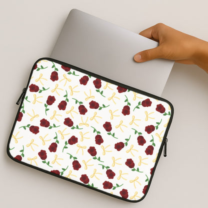 Roses And Bows Pattern MacBook Case
