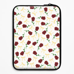 Roses And Bows Pattern Universal Laptop Sleeve