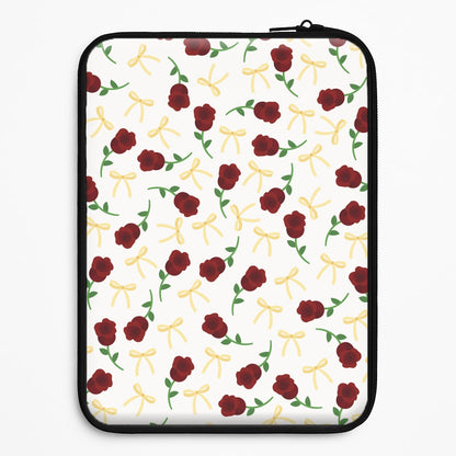Roses And Bows Pattern Universal Laptop Sleeve