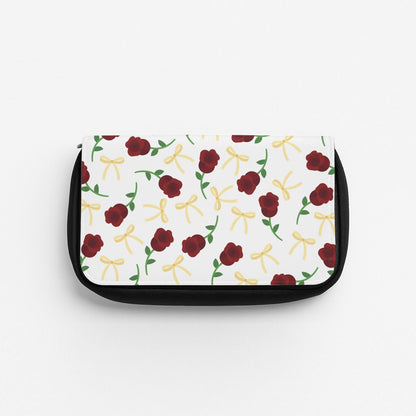 Roses And Bows Pattern Pencil Case