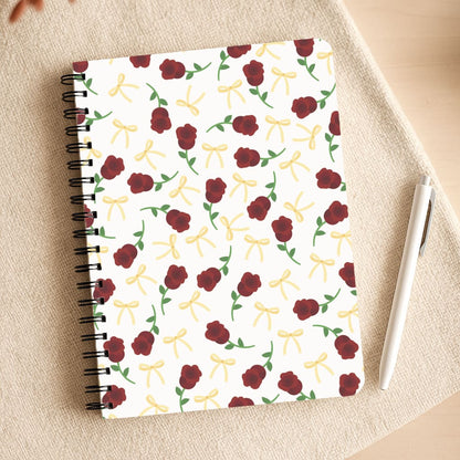 Roses And Bows Pattern Notepad