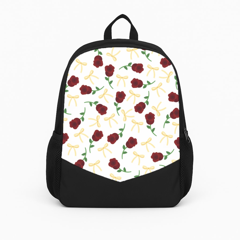 Roses And Bows Pattern Backpack
