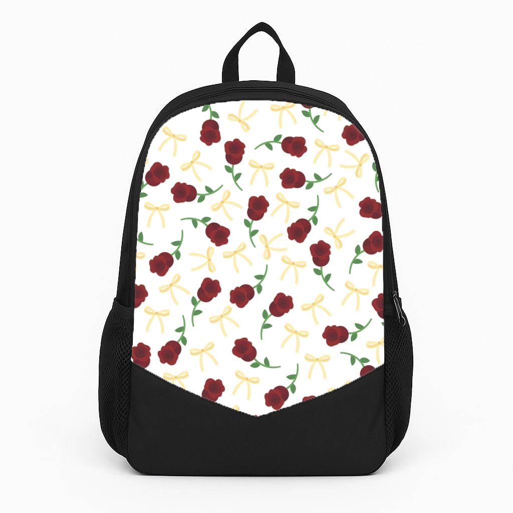 Roses And Bows Pattern Backpack