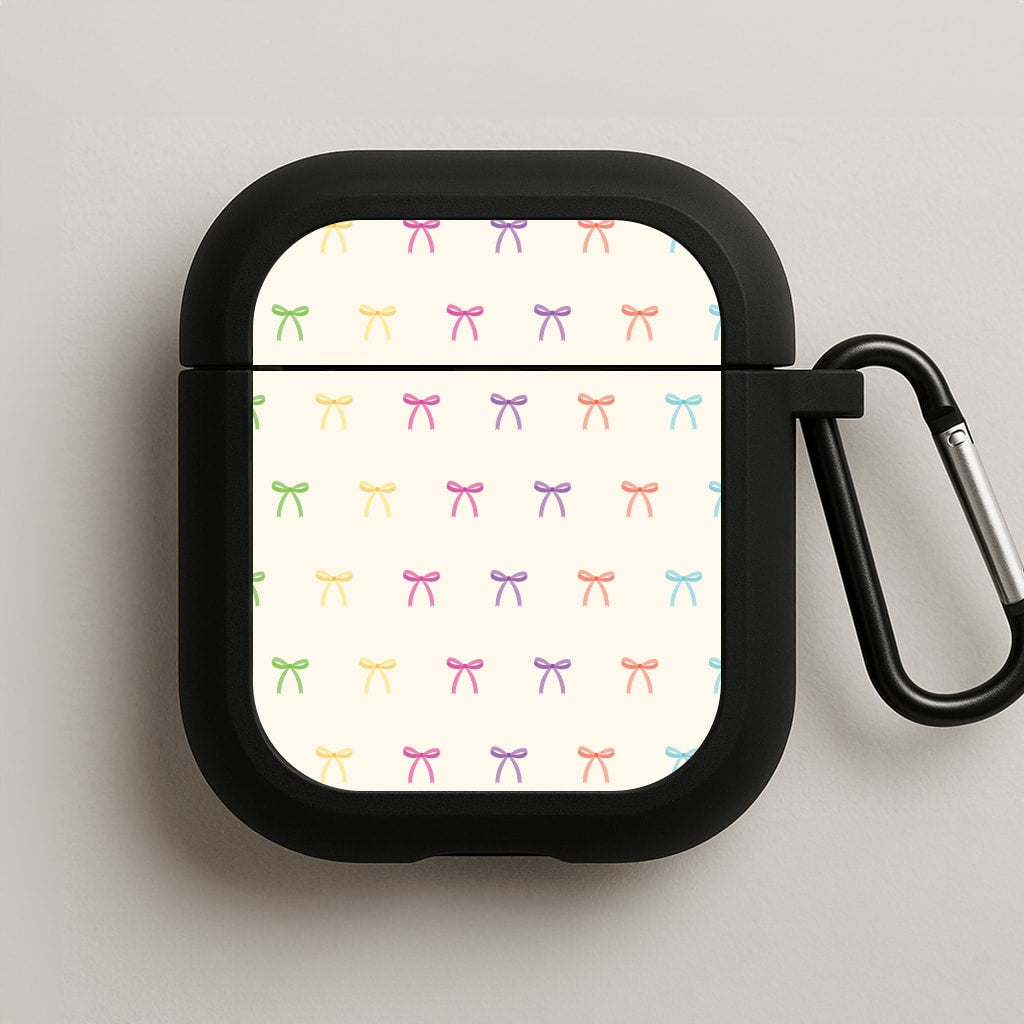 Pastel Ribbons Pattern AirPods Case