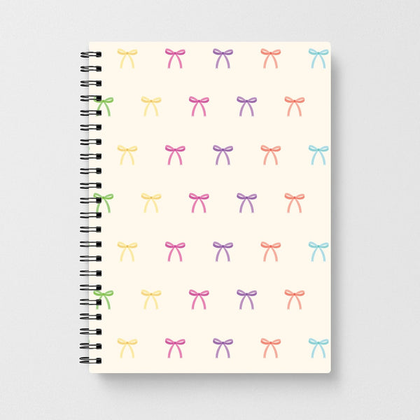 Pastel Ribbons Pattern Notebook