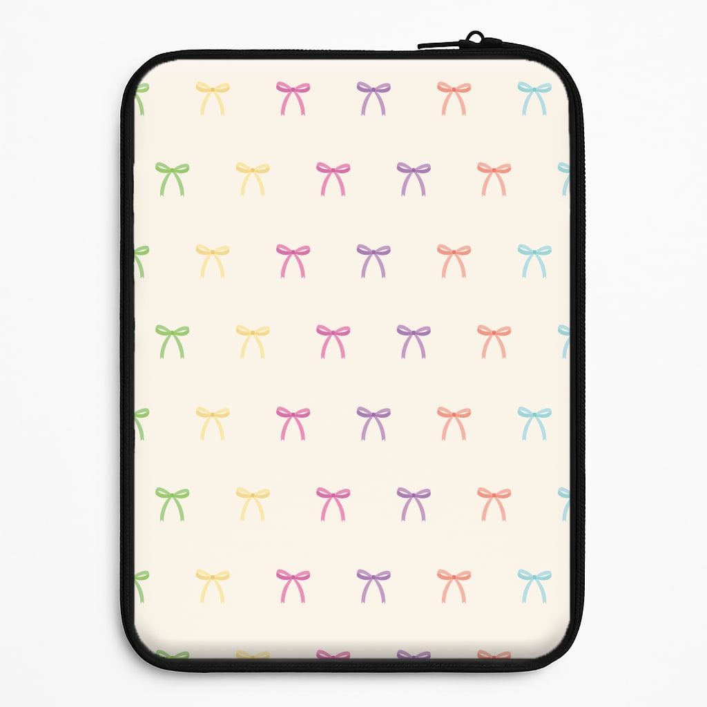 Pastel Ribbons Pattern Laptop Sleeve