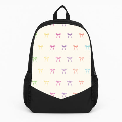 Pastel Ribbons Pattern Large Backpack