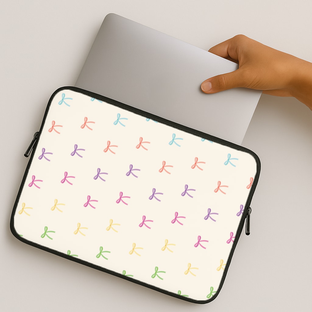 Pastel Ribbons Pattern MacBook Case