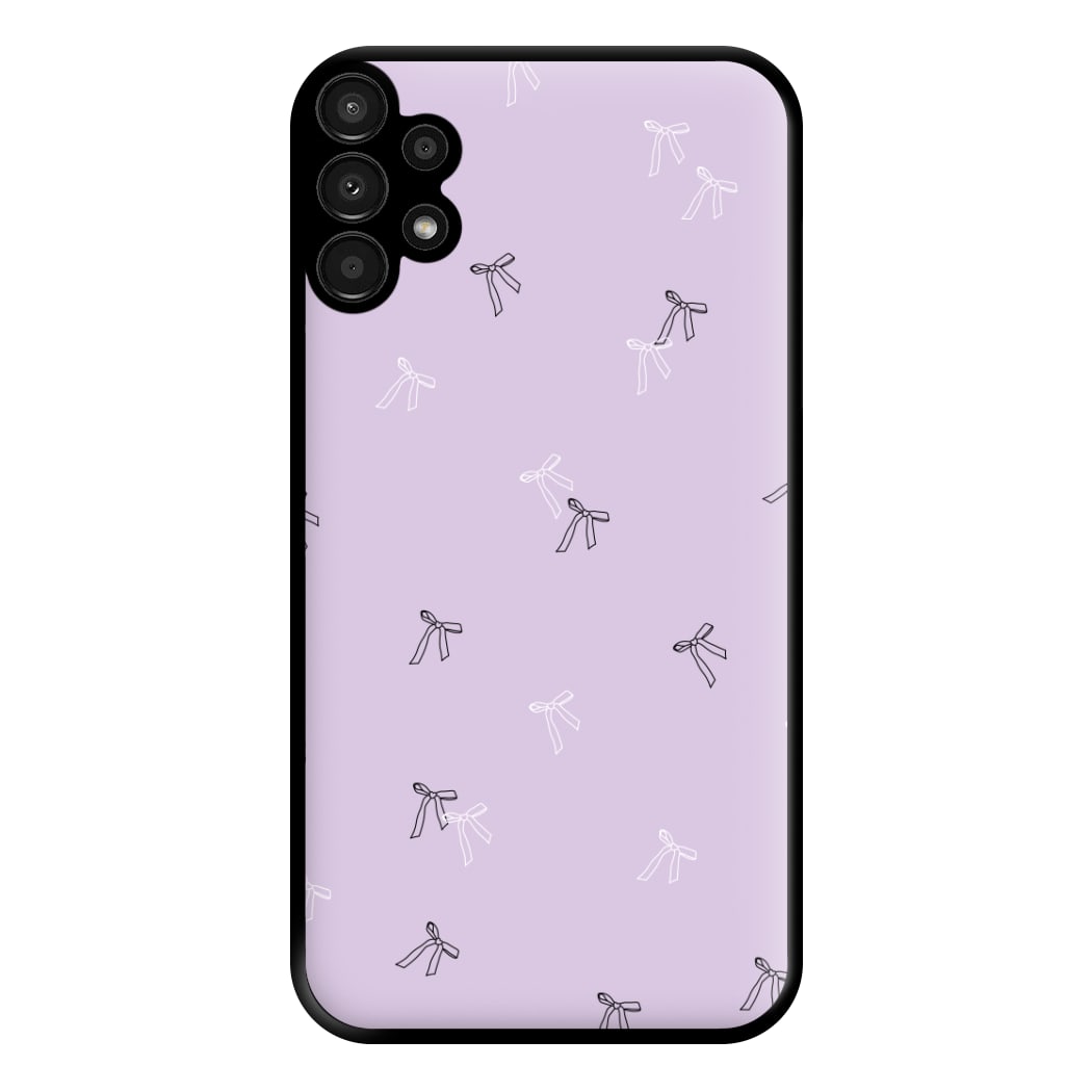Coquette Mini Bows Pattern Purple Phone Case for Galaxy A13