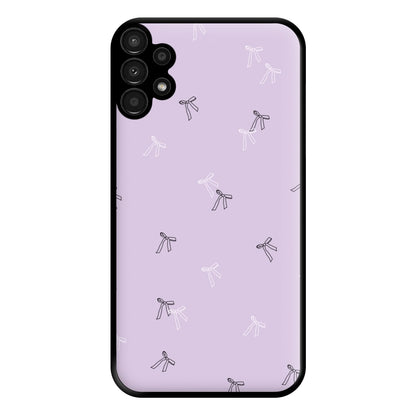 Coquette Mini Bows Pattern Purple Phone Case for Galaxy A13