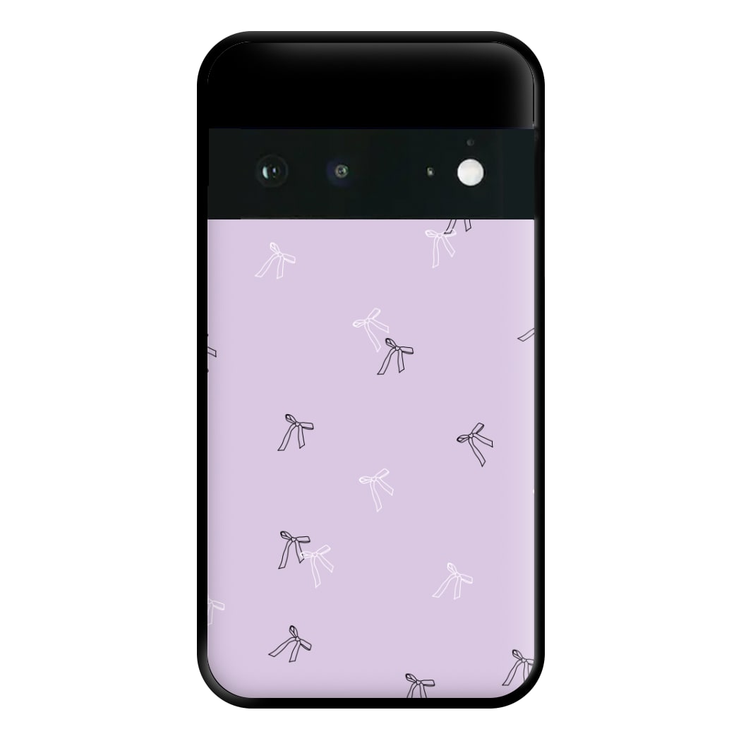 Coquette Mini Bows Pattern Purple Phone Case for Google Pixel 6a