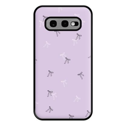 Coquette Mini Bows Pattern Purple Phone Case for Galaxy S10e