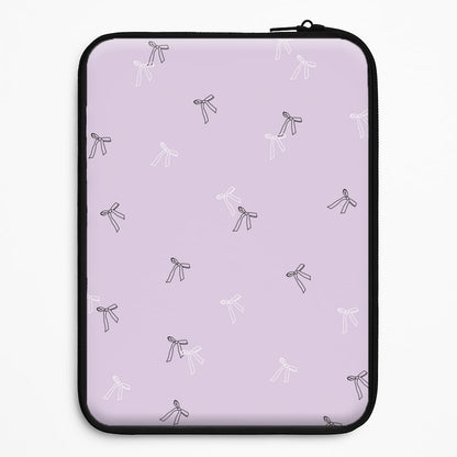 Coquette Mini Bows Pattern Purple Universal Laptop Sleeve