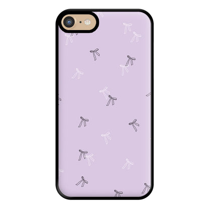 Coquette Mini Bows Pattern Purple Phone Case for iPhone 6 / 7 / 8 / SE