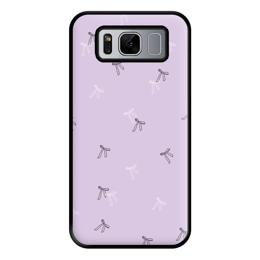 Coquette Mini Bows Pattern Purple Phone Case for Galaxy S8 Plus