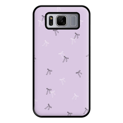 Coquette Mini Bows Pattern Purple Phone Case for Galaxy S8 Plus