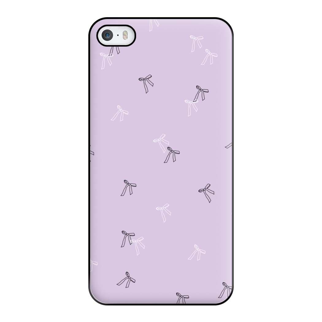 Coquette Mini Bows Pattern Purple Phone Case for iPhone 5 / 5s / SE 2016