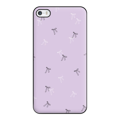 Coquette Mini Bows Pattern Purple Phone Case for iPhone 5 / 5s / SE 2016