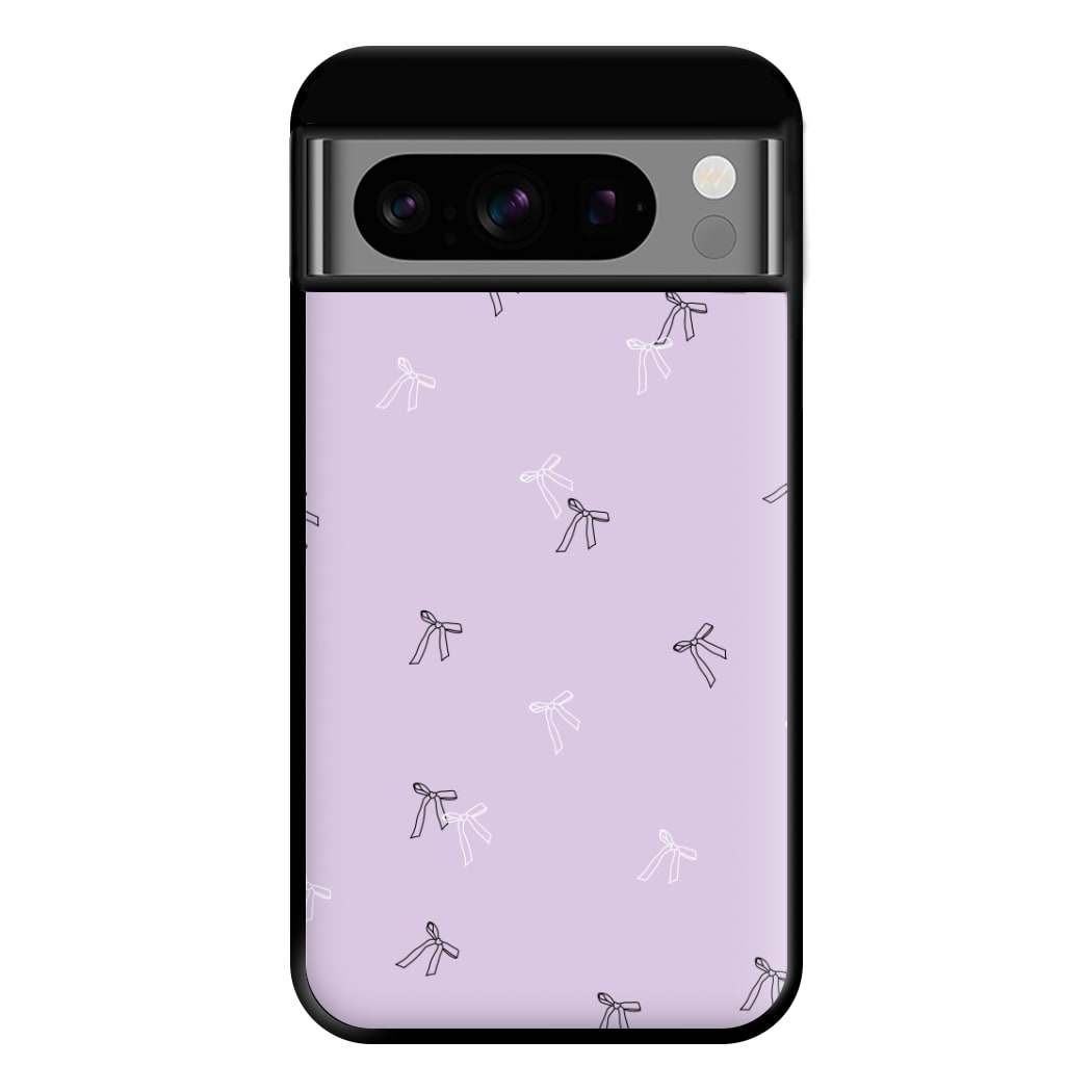 Coquette Mini Bows Pattern Purple Phone Case for Google Pixel 8 Pro