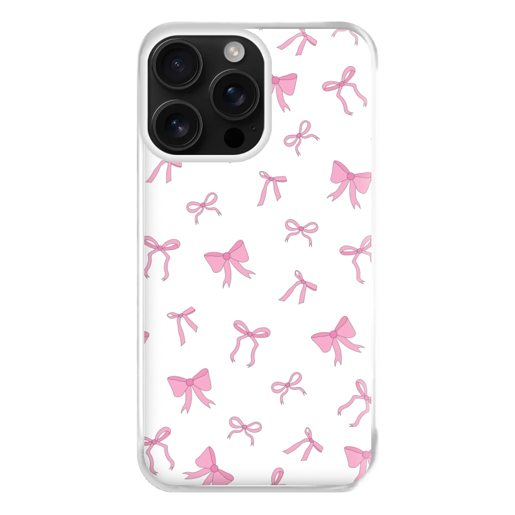 Coquette Variety Pink Bows Pattern Phone Case