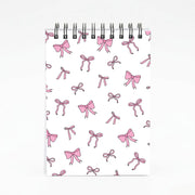 Coquette Variety Pink Bows Pattern Notebook 4