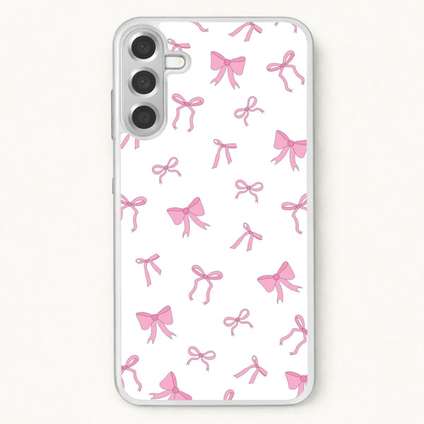 Coquette Variety Pink Bows Pattern Phone Case for Galaxy A57