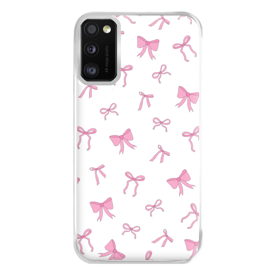 Coquette Variety Pink Bows Pattern Phone Case for Galaxy A41