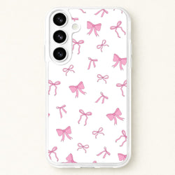 Coquette Variety Pink Bows Pattern Phone Case for Galaxy S26 Plus