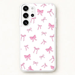 Coquette Variety Pink Bows Pattern Phone Case for Galaxy S26 Ultra