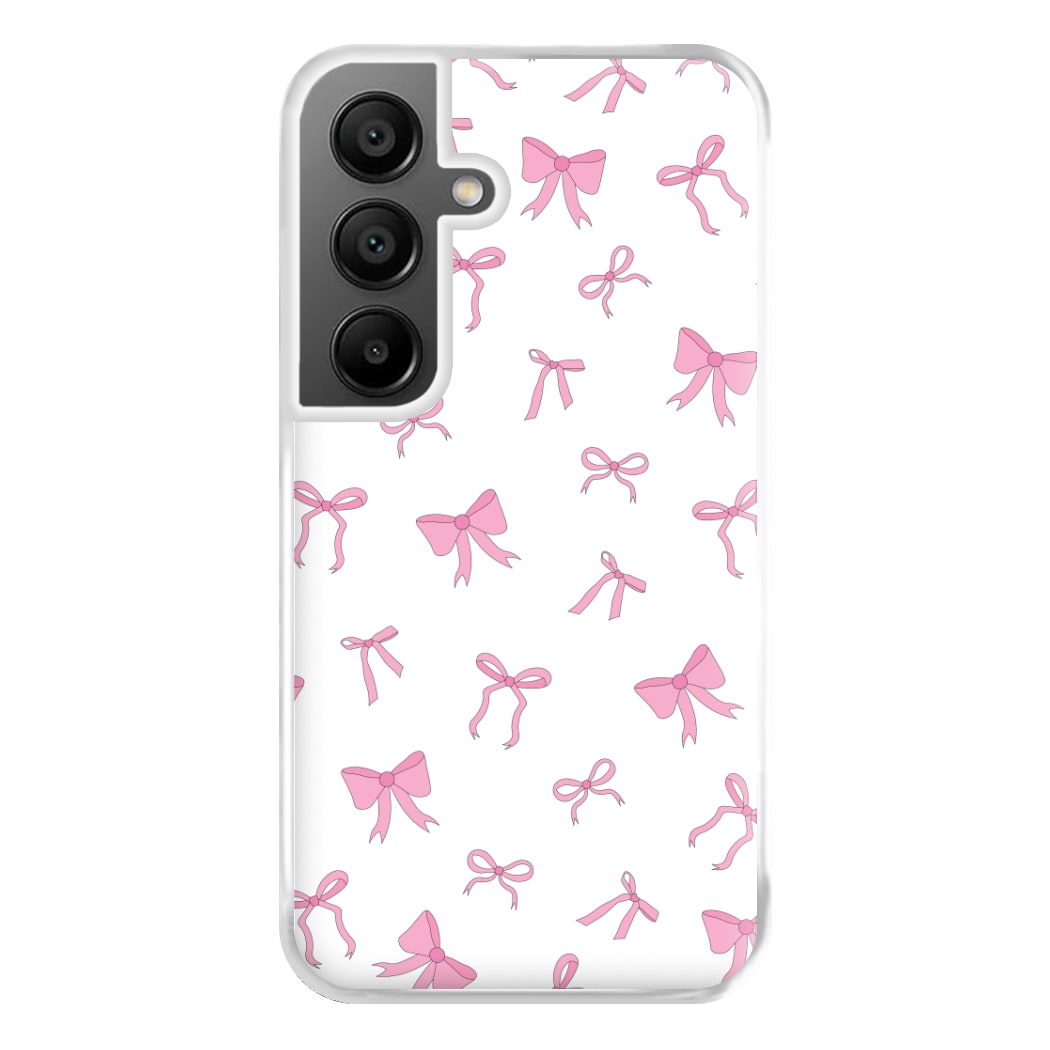 Coquette Variety Pink Bows Pattern Phone Case for Galaxy A56