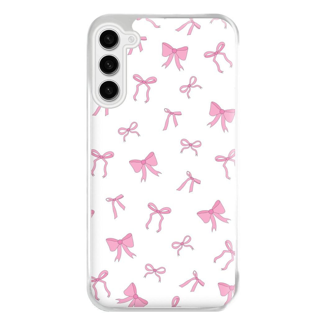 Coquette Variety Pink Bows Pattern Phone Case for Galaxy S23FE