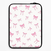 Coquette Variety Pink Bows Pattern Laptop Sleeve 1