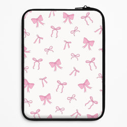 Coquette Variety Pink Bows Pattern Universal Laptop Sleeve